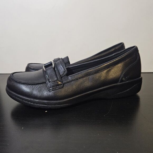 Clarks Black Cheyn Marie Loafer Womens Size 7 Soft Cushion Y2K Office Career - Picture 2 of 11